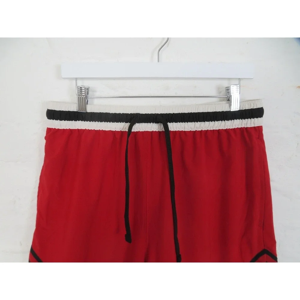 Jordan Basketball Shorts Mens Large Red Dri Fit 7